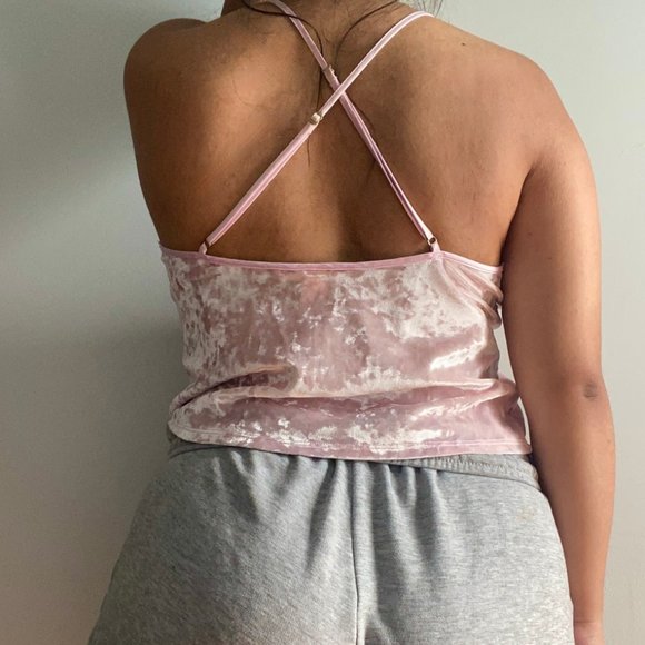 VS Pink Velvet Pj Top - Picture 4 of 4